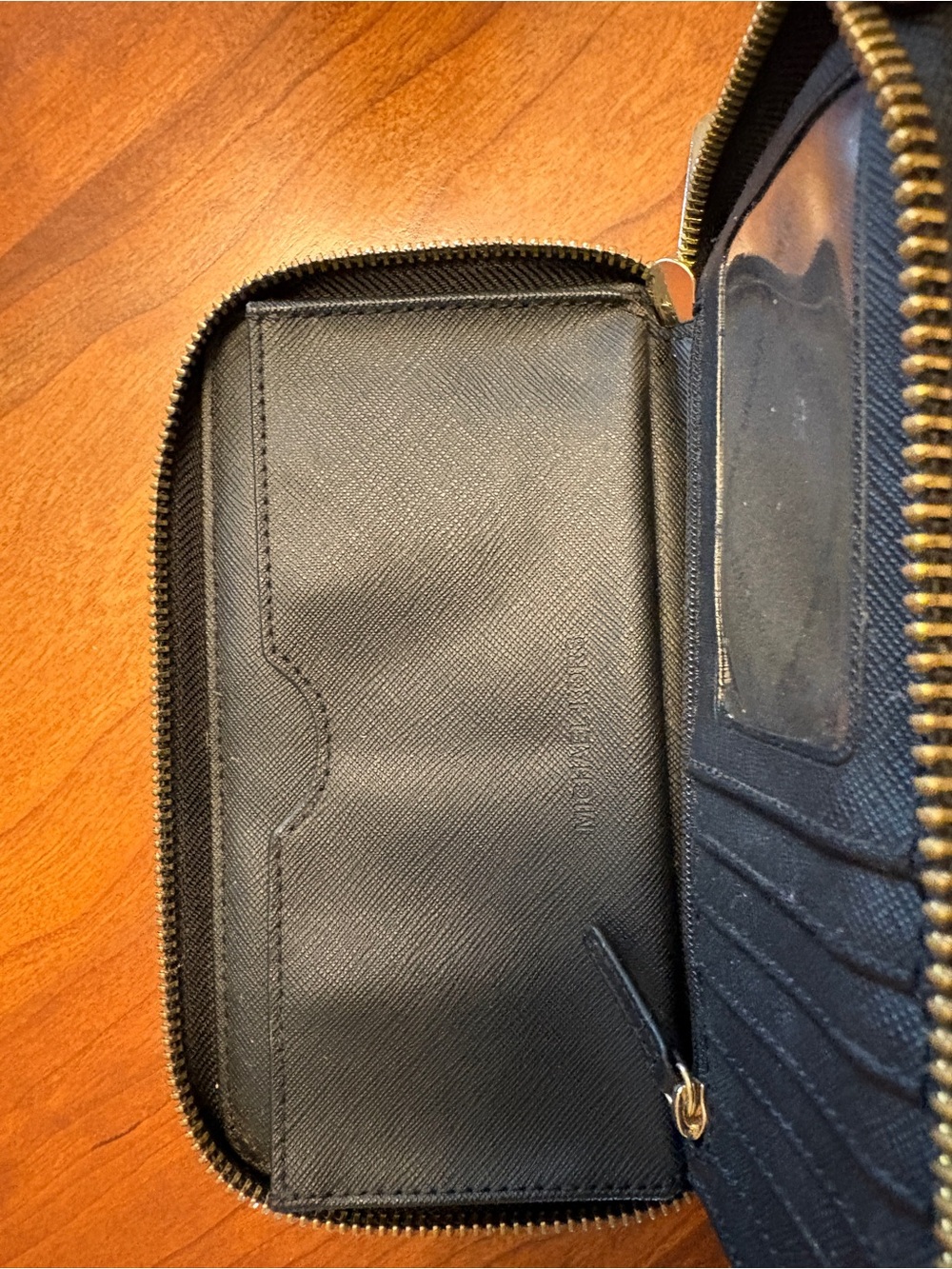 Michael Kors Black Saffiano Zip Around Wallet - Picture 5 of 7